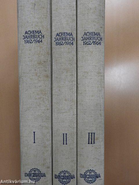 Achema Jahrbuch 1962/1964 I-III.