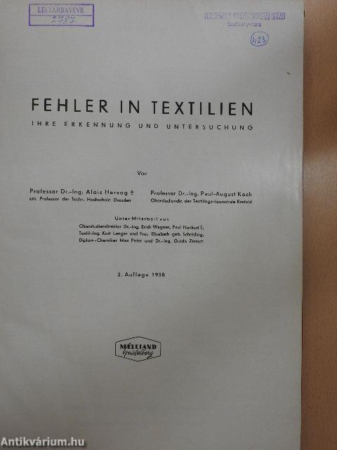 Fehler in Textilien