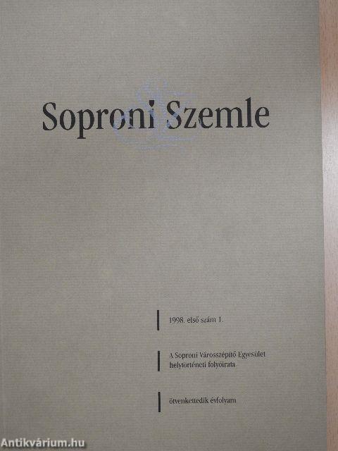 Soproni Szemle 1998/1-4.