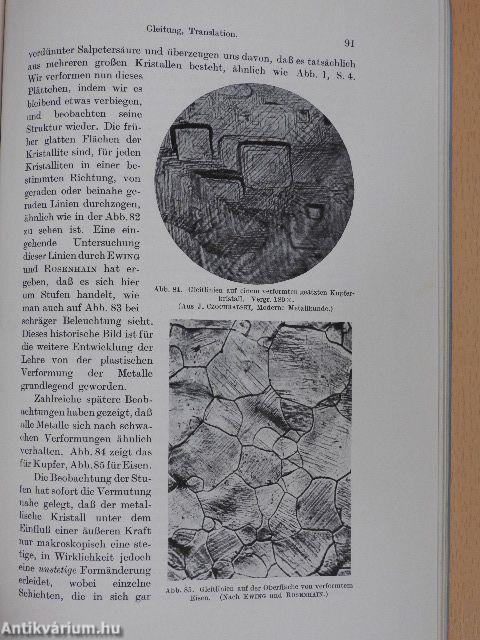Grundlagen der Metallkunde in anschaulicher Darstellung