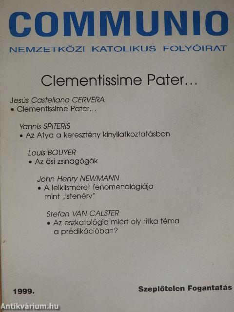 Communio 1999. Szeplőtelen fogantatás