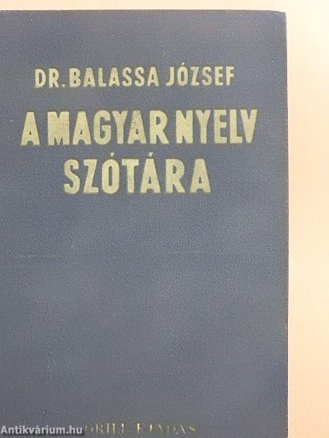 A magyar nyelv szótára I-II.
