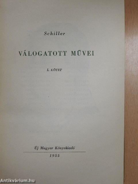 Schiller válogatott művei I. (töredék)