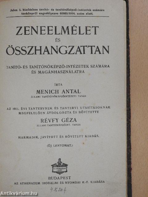 Zeneelmélet és összhangzattan