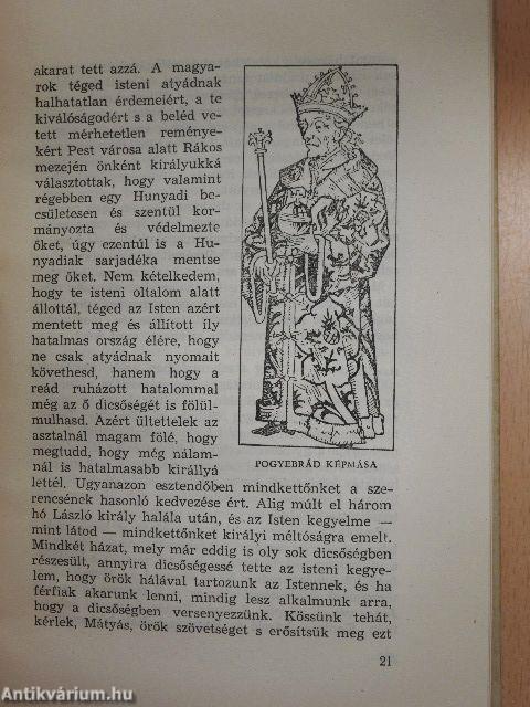 Mátyás a kortársak között