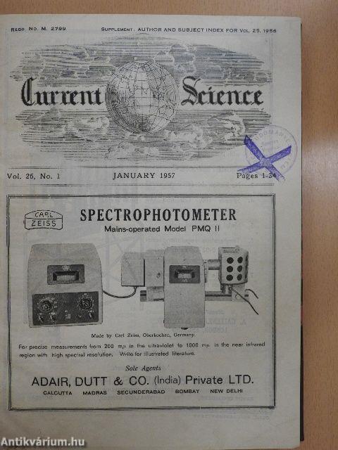 Current Science January-December 1957