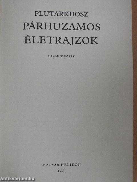 Párhuzamos életrajzok II.