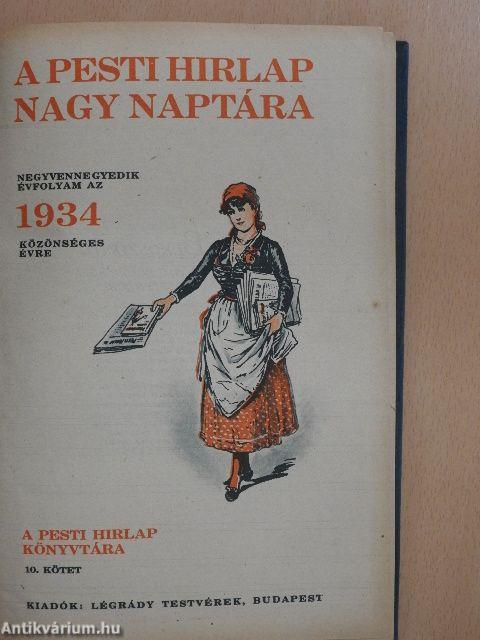 A Pesti Hirlap Nagy Naptára 1934.