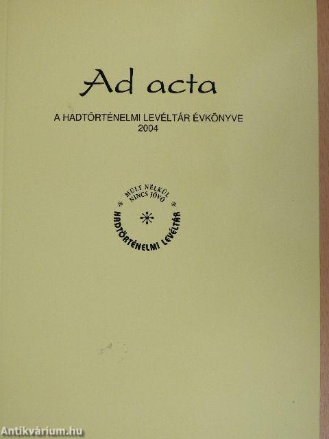 Ad acta 2004