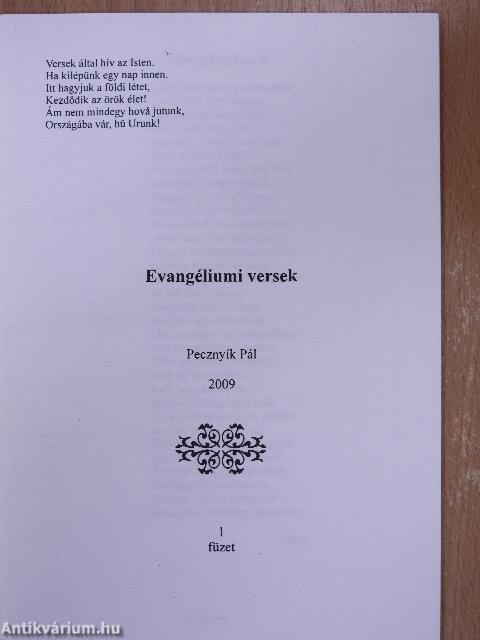 Evangéliumi versek 1.