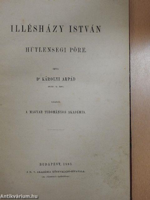 Illésházy István hűtlenségi pöre