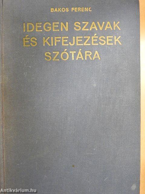Idegen szavak és kifejezések szótára