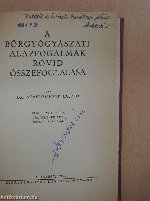 A bőrgyógyászati alapfogalmak rövid összefoglalása