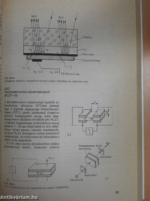 Optoelektronikai kijelzők és megjelenítők