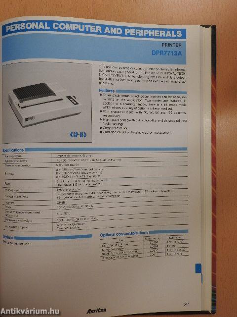 Electronic Measuring Instruments 1985-1986