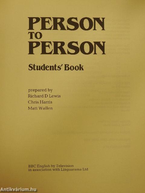 Person to Person - Students' Book