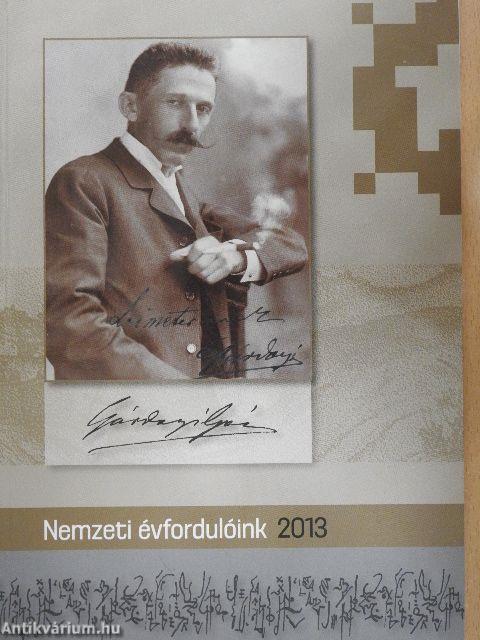 Nemzeti évfordulóink 2013