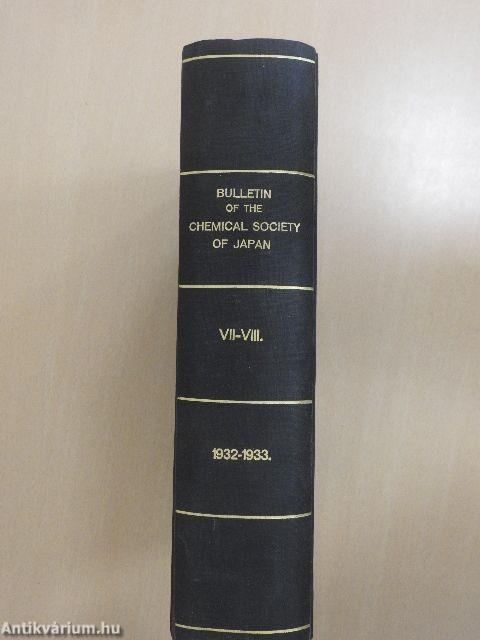 Bulletin of the Chemical Society of Japan January-December 1932-1933.