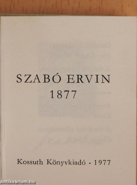 Szabó Ervin (minikönyv)