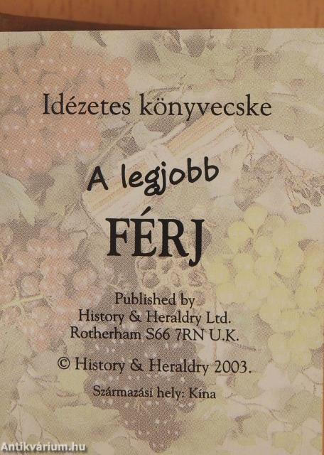 A legjobb férj (minikönyv)