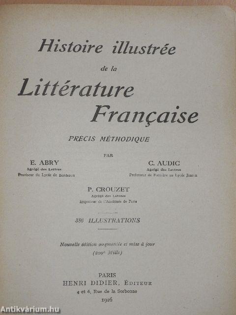 Histoire illustrée de la Littérature Francaise