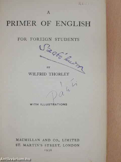 A primer of english