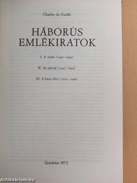 Háborús emlékiratok