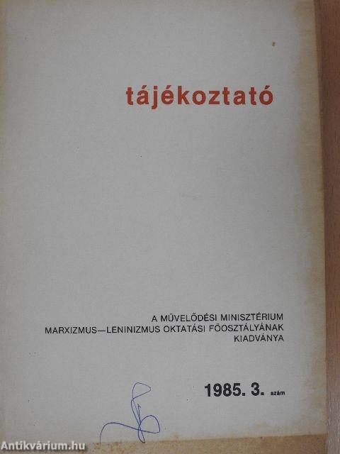 Tájékoztató 1985/3.