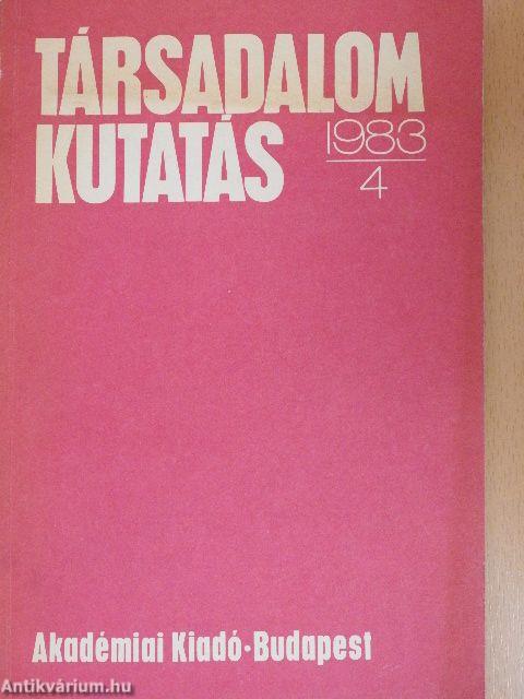 Társadalomkutatás 1983/4.