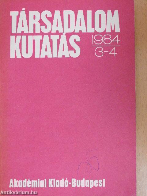 Társadalomkutatás 1984/3-4.