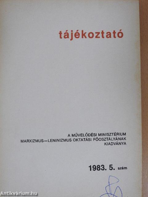 Tájékoztató 1983/5.