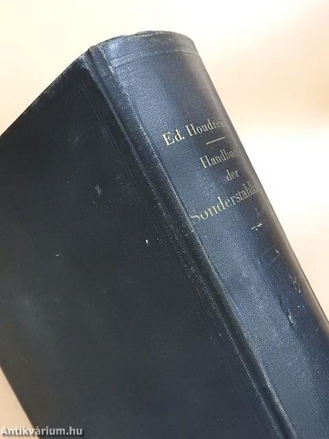 Handbuch der Sonderstahlkunde