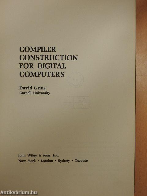 Compiler Construction for Digital Computers