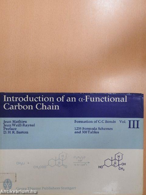 Formation of C-C Bonds III.