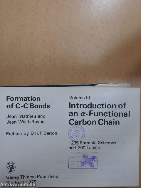 Formation of C-C Bonds III.