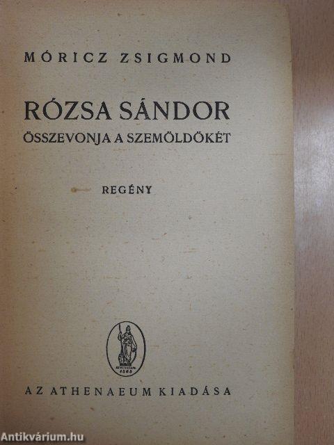 Rózsa Sándor összevonja a szemöldökét