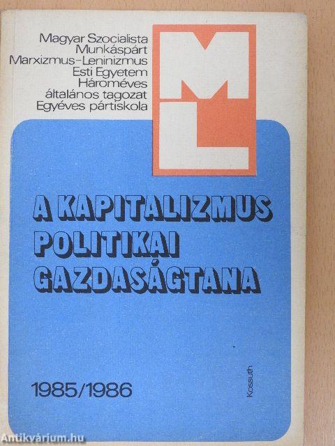 A kapitalizmus politikai gazdaságtana