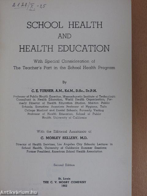 School Health and Health Education