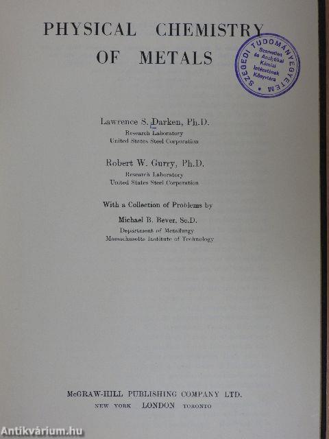 Physical Chemistry of Metals