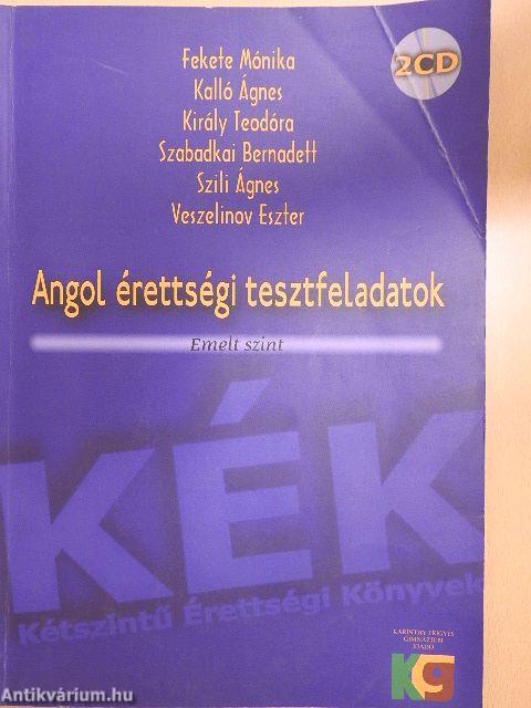 Angol érettségi tesztfeladatok -2 db CD-vel