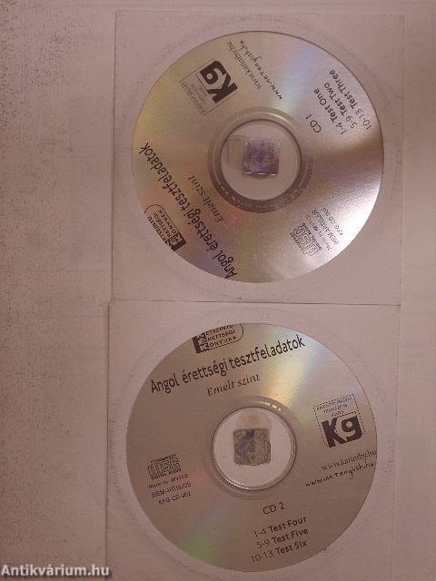 Angol érettségi tesztfeladatok -2 db CD-vel