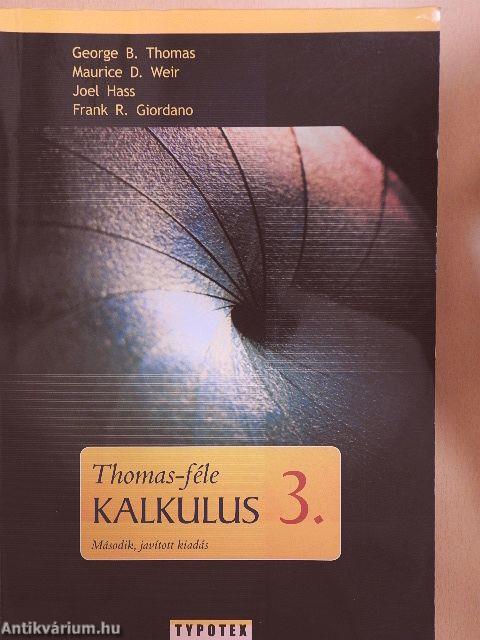 Thomas-féle kalkulus 3.