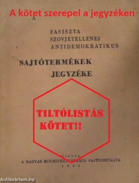 A második zsidótörvény földbirtokpolitikai rendelkezéseinek végrehajtására vonatkozó újabb jogszabályok (Tiltólistás kötet)