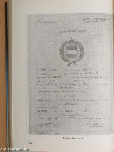 Kazánbiztonsági szabályzat