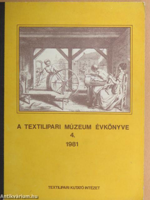 A Textilipari Múzeum évkönyve 1981.