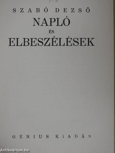 Napló és elbeszélések