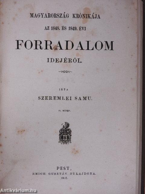 Magyarország krónikája az 1848. és 1849. évi forradalom idejéből I-II.