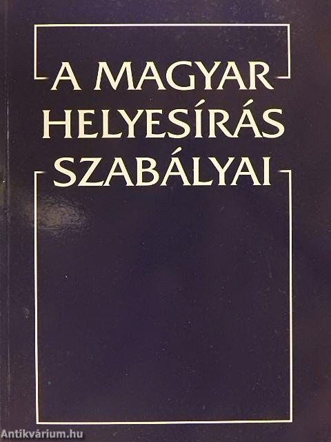 A magyar helyesírás szabályai