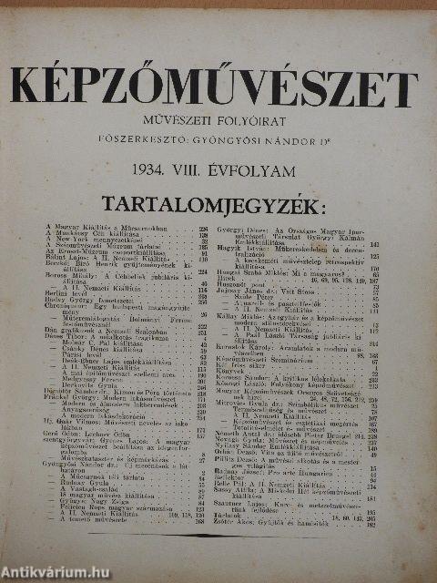 Képzőművészet 1934. (nem teljes évfolyam)