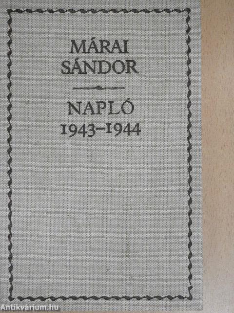 Napló 1943-1944